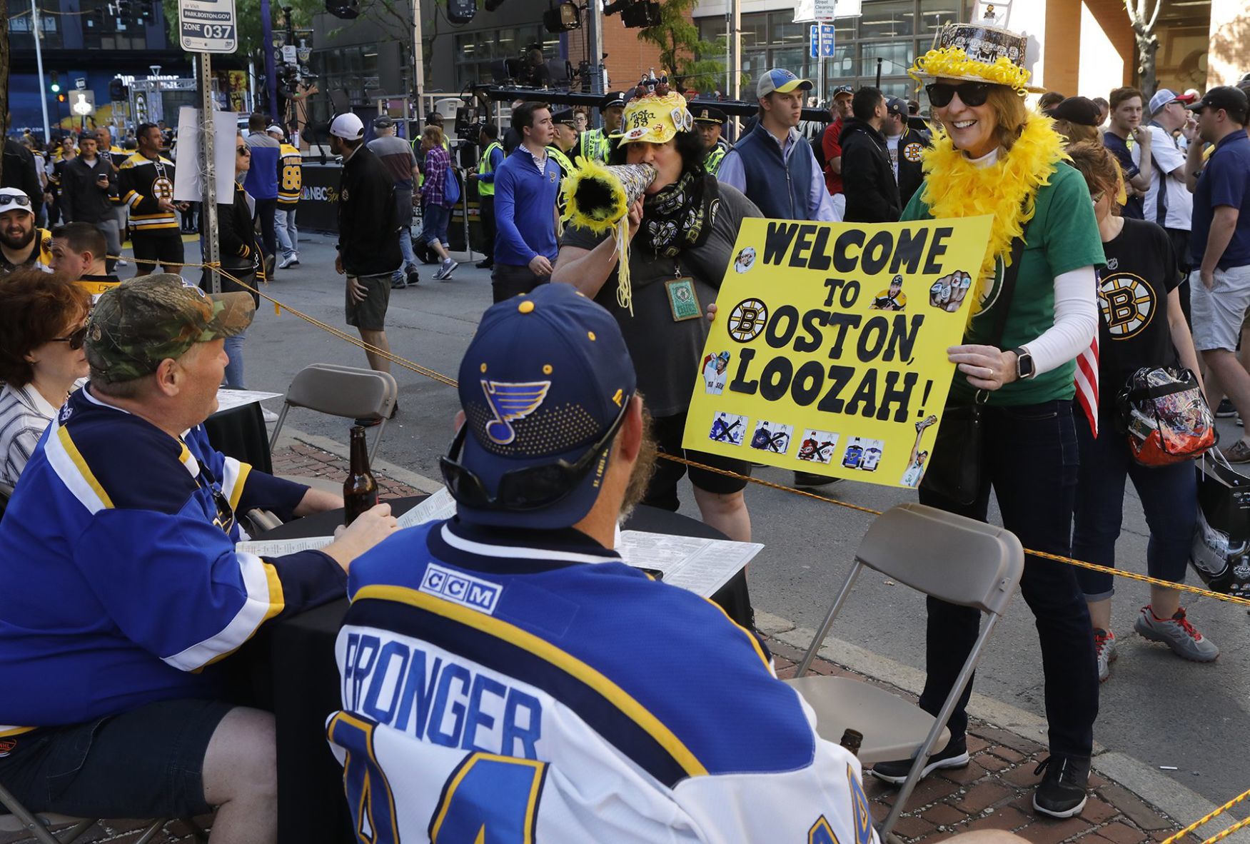 Fans arrive for Game 1 of the Stanley Cup Final